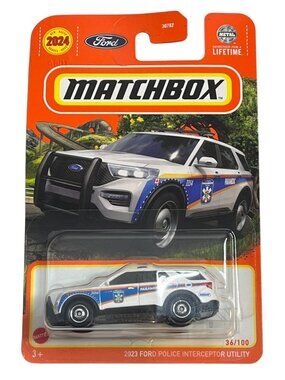 Matchbox New for 2024 • 2023 Ford Police Interceptor Utility • Long Card 36/100